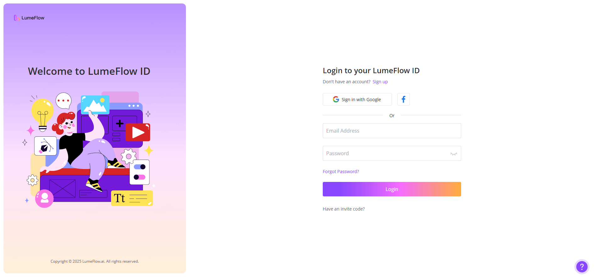 LumeFlow AI 會員中心登入